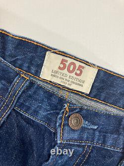 Jean LEVI'S 505 Édition Limitée W32 L34 Bleu en excellent état pour hommes