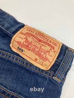 Jean LEVI'S 505 Édition Limitée W32 L34 Bleu en excellent état pour hommes