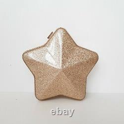 Jimmy Choo Edition Limitée Gold Glitter Star Shape Resin Sac D'embrayage Sac D'épaule