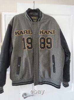 Karl Kani 1989 Veste à manches en cuir édition limitée. Taille XL en excellent état