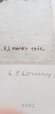 L.s. lowry édition limitée signée de 600 exemplaires Le Point de Rencontre en parfait état.