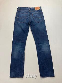 LEVI'S 505 Édition Limitée Jeans W32 L34 Bleu en Excellent État pour Hommes