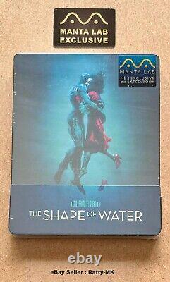 La Forme de l'eau Manta Lab Exclusif Quart Slip Blu Ray Steelbook Neuf