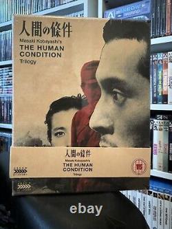 La trilogie de la condition humaine édition limitée Blu-ray + Livre de Arrow Academy.