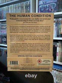 La trilogie de la condition humaine édition limitée Blu-ray + Livre de Arrow Academy.