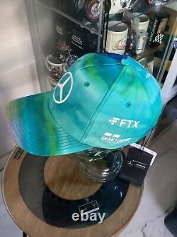 Lewis Hamilton 2022 Casquette à visière ronde édition limitée Miami en parfait état Menthe