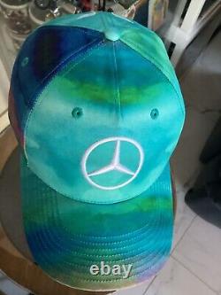 Lewis Hamilton 2022 Casquette à visière ronde édition limitée Miami en parfait état Menthe