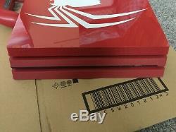 Limited Edition Rouge Étonnant Marvels Spider-man 1tb Ps4 Pro Pristine Condition