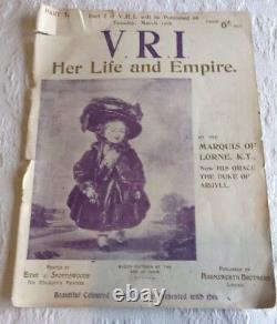 Magazine Antique V. R. I. Sa Vie Et Son Empire, Copyright 1901 Fragile Condition