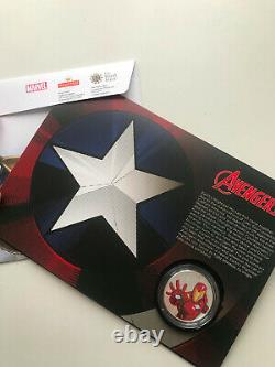 Marvel, Avengers, Iron Man Coin, Edition Limitée, Argent, #514 État De La Monnaie