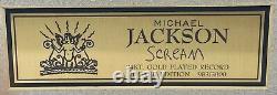 Michael Jackson Scream 45 Gold Record Edition Limitée 983/3000 État De La Monnaie