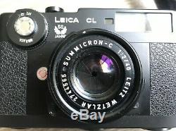 Mint Condition Leica CL 50e Édition Limitée Jahre Withsummicron-c 40mm F / 2 Japan