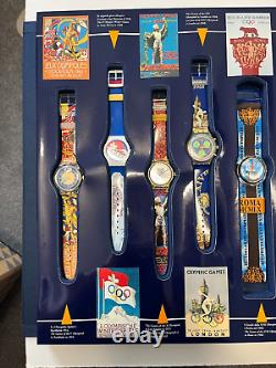 Montre SWATCH 100e anniversaire des Jeux olympiques en édition limitée. Excellent état.