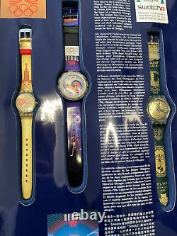 Montre SWATCH 100e anniversaire des Jeux olympiques en édition limitée. Excellent état.