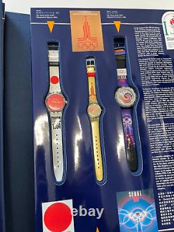 Montre SWATCH 100e anniversaire des Jeux olympiques en édition limitée. Excellent état.