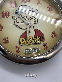 Montre de poche en argent édition limitée Popeye fossil, en excellent état, neuve sans étiquette.