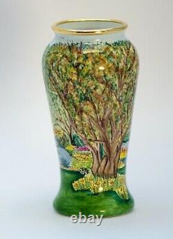 Moorcroft Enamels Eves Garden 95 Vase De Forme Par Rachel Bishop Ltd Edition 59/100