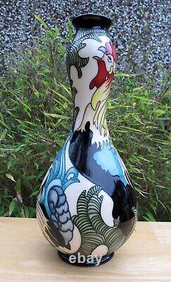 Moorcroft Rooster Forme Vase 70/11 Limited Edition 36/50 First Quality Prix De Vente Conseillé 640 £