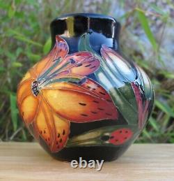 Moorcroft Tigris Lilies Forme De Vase 35/3 Limited Edition First Quality Prix De Vente Conseillé 328 £