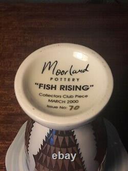 Moorland Pottery Fish Rising C. 2000 Édition Limitée En Condition Excellente