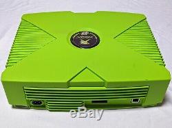 Mountain Dew Limited Edition Xbox W Controller Tous Les Câbles -excellente Condition