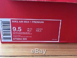 Nike Air Max 1 Une Dynamique Berry 9,5 Eu 43 Uk 8.5 Forme Og Qs Limited Edition