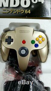 Nintendo 64 Gold Couleur System Console Limited Edition Excellent Condition Rare