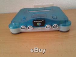 Nintendo 64 Ice Blue Limited Edition Complète Near Mint Condition N64 Pal Rare +
