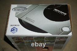 Nintendo Gamecube Platinum Silver System Console Complète Dans La Boîte B Grande Forme