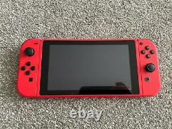 Nintendo Switch Edition Limitée Console De Mario Rouge Et Bleu Excellent État