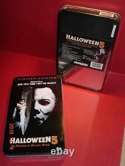 Nouveau Pristine Condition Collector Tin Halloween 5 DVD Box LID Edition Anchor Bay