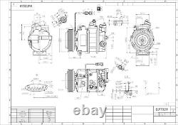 Nouveau compresseur de climatisation pour Saab 9-5 série Ys3e 1997-2009 12758380