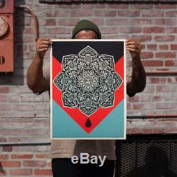 Obey Blood & Huile Mandala Impression D'un Jeu Par Shepard Fairey De / # Mint Condition