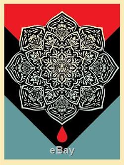 Obey Blood & Huile Mandala Impression D'un Jeu Par Shepard Fairey De / # Mint Condition