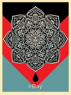 Obey Blood & Huile Mandala Impression D'un Jeu Par Shepard Fairey De / # Mint Condition