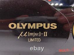 Olympus µ mju II Édition Limitée version dorée à bague mint condition film + étui.