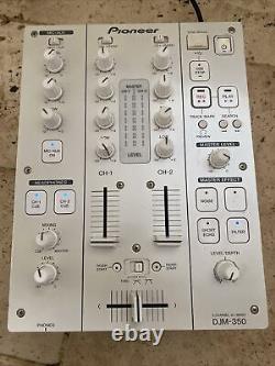 Pioneer DJM-350 Pro Dj 2 Channel Mixer Édition Limitée BLANC Bon État