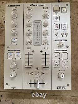 Pioneer DJM-350 Pro Dj 2 Channel Mixer Édition Limitée BLANC Bon État