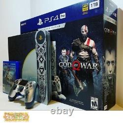Playstation 4 Pro Ps4 Pro God Of War Limited Edition En Parfait État