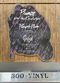 Prince Purple Rain Uk Disque D'image En Forme Mega Rare Nr Mint Condition