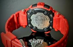 Rare Casio G-shock Mudman Red Watch G-9000mx-4d Nouvelle Batterie Grande Condition