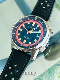 Rare Édition Limitée Dan Henry 1970 40mm Orange Dive Watch (near Mint Condition)