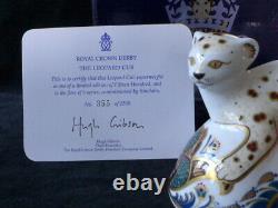 Royal Crown Derby Leopard Cub Sinclairs Numbered Ltd Edition État De La Monnaie