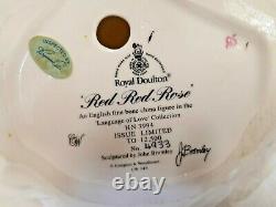 Royal Doulton Red Red Rose Edition Limitée Hn3994 État De Pristine (mèche)