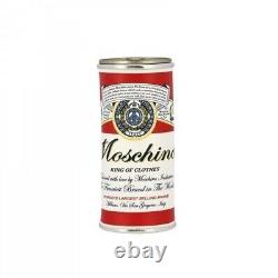 Sac de soirée en cuir Moschino X Budweiser en forme de canette de bière, article de collection rare