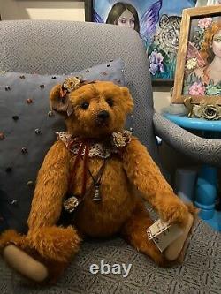 Sharon Barron Bear Autumn Aubrey Condition Excellente Édition Limitée 19in