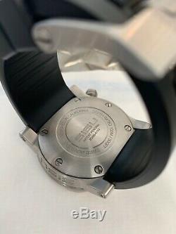 Sisu Bravado Montre Bq350-0153 Suisse Mvmt-silver & Black-excellent État