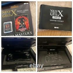 Snk Neo Geo X Gold Limited Edition Boxed Inlays Great Clean Condition Rare
