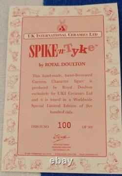 Spike N Tyke Royal Doulton Edition Limitée No. 100/500 Excellent État, Encadré
