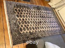 Tapis en laine Bokhara tissé à la main en édition limitée, L244 x l155 cm EXCELLENTE CONDITION